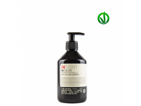 INSIGHT INCOLOR ANTI-YELLOW geltoną atspalvį naikinantis šampūnas, 400 ml